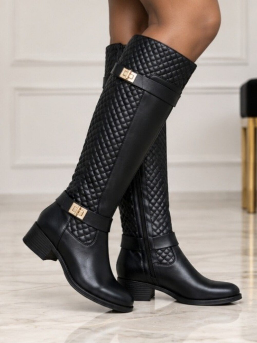 NEW Tieana Black Flat Boots